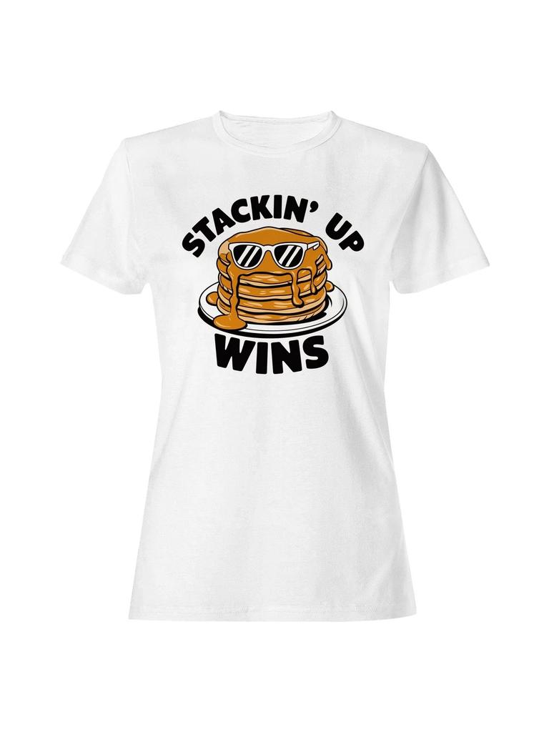 Stackin' Up Wins Pancake Fun Women's T-shirt