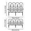 2 шт. Ограждение Барьер Ржавчиноустойчивый Ландшафтный Декоративный Защита от Животных Пластиковый Гибкий Домашний Двор Декор Садовое Окантовочное Ограждение