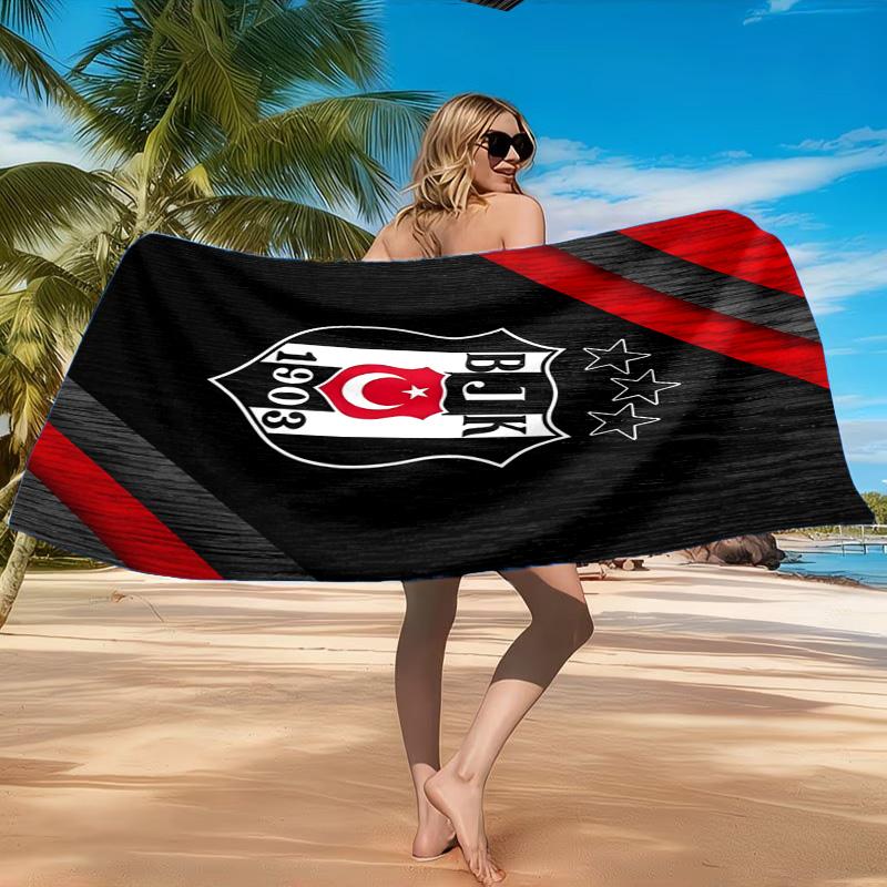 Besiktas Crest Legacy 1903 Beach Towel, Quick-drying, Easy to Care for, Suitable for Both Fitness and Beach Vacations,Sports Essential