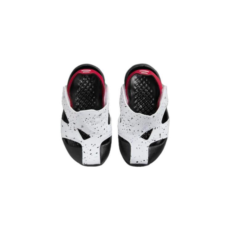 Jordan Flare Slip Resistant Abrasion Resistant Low top Toddler Shoes White Red Infant And Toddler CI7850-106