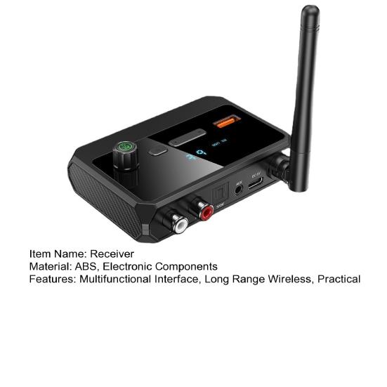 Совместимый с Bluetooth приемник с многофункциональным интерфейсом, беспроводной аудиоадаптер с малой задержкой и большим радиусом действия