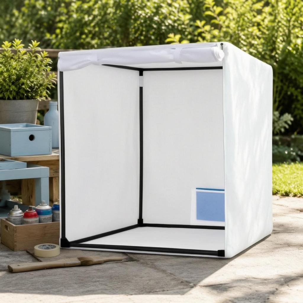 Spray Painting Tent Portable Paint Booth with Built-in Floor Lightweight