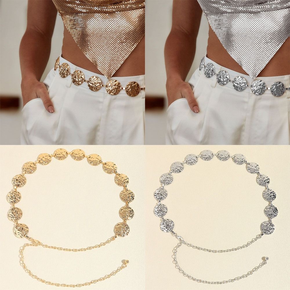 Luxury Style Punk Waist Chain Versatile Metal Waist Chain Simple Women's Waist Chain