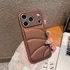 Чехол для iPhone 17 Pro Дизайн пуховика Покрытие из ПУ-кожи ТПУ Задняя крышка телефона