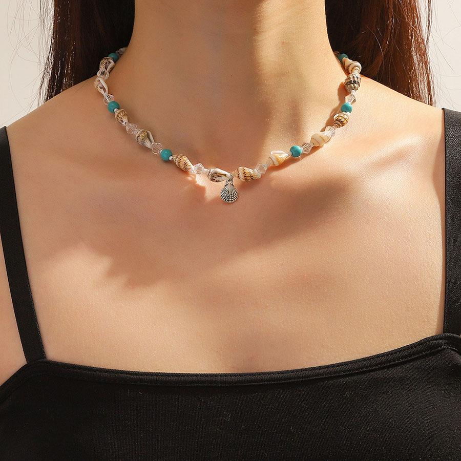 Bohemia Women Choker Necklace Cute Conch Seashell Short Collar Summer Beach Jewelry Leisure Accessories Gifts For Her Joias