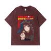 275 GSM Washed T-shirts 100% Cotton Sakamoto Days V9 Osaragi Print Unisex Heavy Cotton T Shirt