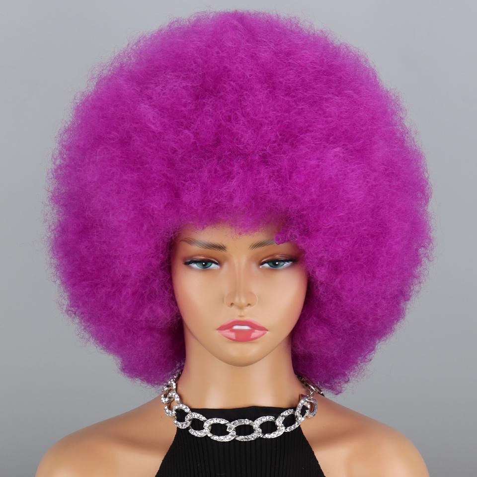 MISSQUEEN Радужный вьющийся афро парик для детей и женщин, синтетическое волокно, вьющийся афро парик, косплей, повседневная одежда, странный вьющийся парик