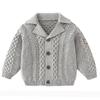 0-3yrs Baby Kids Knit Cardigan Sweater 2022 Boys Girls Autumn Winter Sweater Clothes Korean Style Twist Shape Girls Clothing