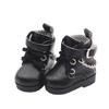 Changing Dressing Game Replacement Outfit Toys Accessories Mini Chain Boots PU Leather Doll Shoes