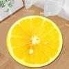 Round Carpet Fruit Orange Lemon Living Room Rug Bedroom Kitchen Entrance Doormat Yoga Mat Chair Cushion Home Decor Carpet