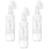 Mousse Foams Bottle Brush Head for Facial Cleanser with 3Pcs Empty Bottles