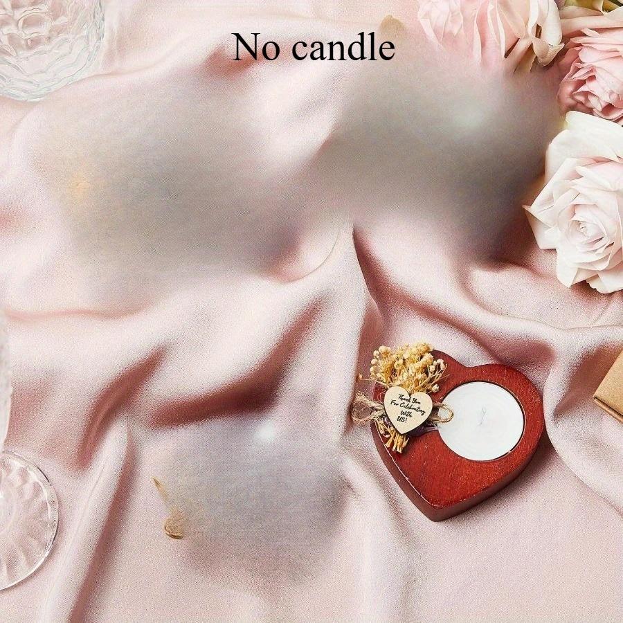 Cute Love Heart Shape Candlestick Creative Aromatherapy Candle Holder Desktop Decoration Birthday Gift Ornament for Christmas