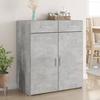 VidaXL Buffet Concrete Grey 80x42.5x93 Cm Engineered Wood, Cabinet, Sideboard, Storage Cabinet, Cupboard, 3281472