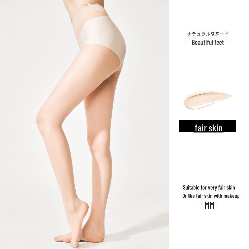 Женские белые летние носки с антизацепами и рисунком ананаса: Прочные, нескользящие, ультратонкие колготки-консилеры 0D для осветления кожи.