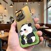 Милый чехол-панда с бамбуком и цветком для iPhone 16 15 14 13 12 11 Pro Max/Mini, противоударный, защита от царапин, премиальная жесткая крышка