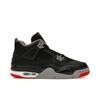 Air 4 Retro GS Bred Reimagined Kids Sneakers Black Fire-Red Cement-Grey FQ8213-006