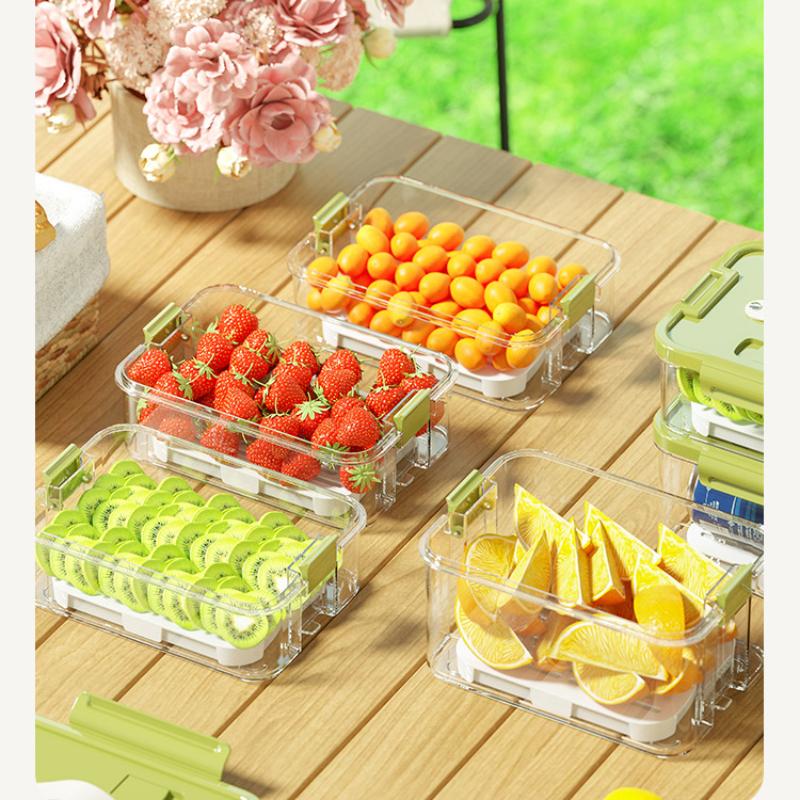 Glass Food Storage Containers Set Stackable Design BPA-free Locking Lids Glass Containers Refrigerator Food Sealed Meal Box