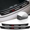 1pcs Carbon Fiber Car Trunk Rear Bumper Sticker Guard Plate Protector For Legacy LEVORG WRX Outback XV Forester Ascent Exiga SOLTERRA Tribeca