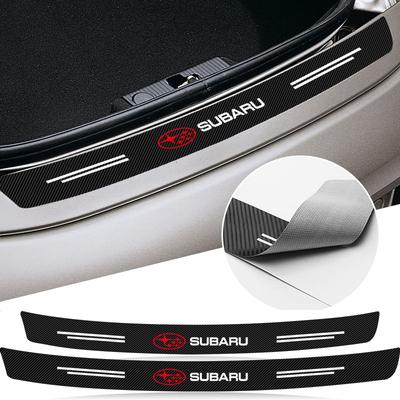 1 шт. Наклейка на задний бампер багажника из углеродного волокна, защитная накладка для Legacy LEVORG WRX Outback XV Forester Ascent Exiga SOLTERRA Tribeca