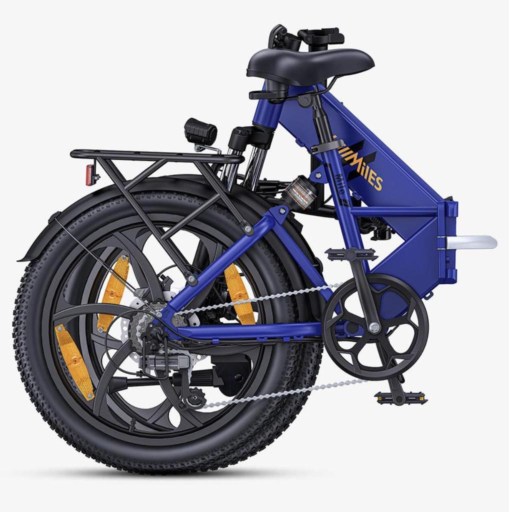 HillMiles Mile 2 Adult electric bicycles 250W motor 36V 13Ah battery 20x3.0-inch tires Shimano 7-speed Hydraulic disc brakes