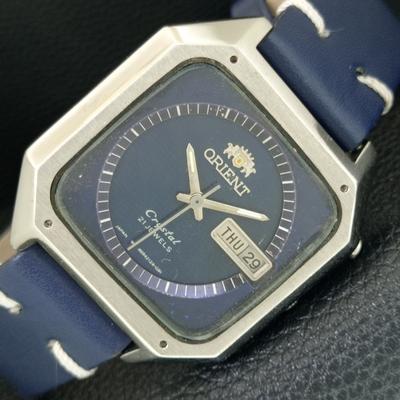 АВТОМАТИЧЕСКИЕ 46941 ВИНТАЖНЫЕ ORIENT CRYSTAL ЯПОНИЯ МУЖСКИЕ ОРИГИНАЛЬНЫЕ ЧАСЫ С ЦИФЕРБЛАТОМ a704931-1