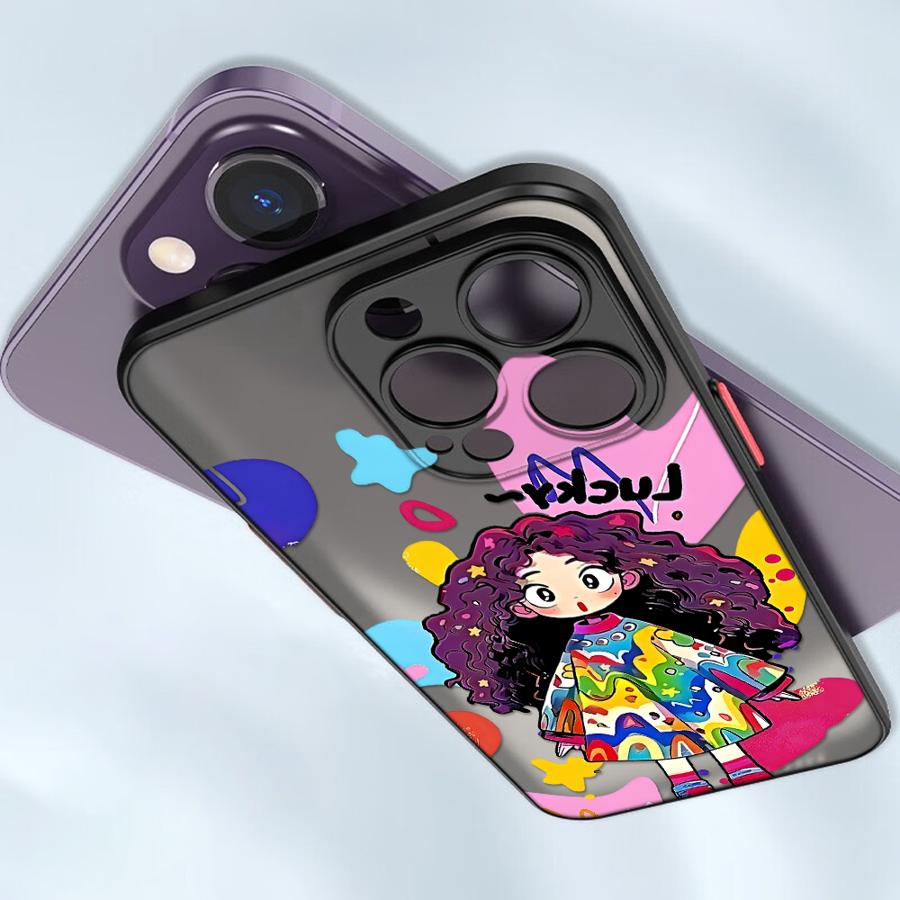 Case for iPhone 17 Pro Max 14 11 12 15 13 Mini 16 Plus XS XR Air 7 8 SE Funda Back Phone Cover Cute Cartoon Character