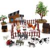 PRETYZOOM Diorama Animal Model Farm Ranch Animal Figure Set Animal Mini Scene Collection Animal Model Mini Mini Garden Decoration Model