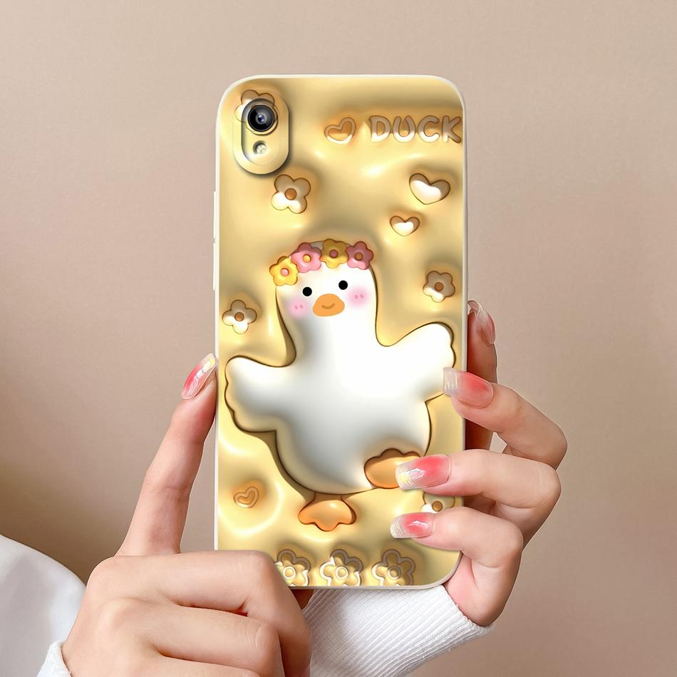 Для Vivo Y93 Y93S Y91C Y91i Y90 Y1S Чехол Модный Дизайн Защита Камеры Ударопрочная Задняя Крышка Мягкие Жидкий Силикон Чехлы для Телефона