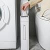 4.5 л Мусорное ведро для ванной комнаты с туалетным ершиком Мусорное ведро с крышкой Прочные Узкие аксессуары для ванной комнаты Туалетное Узкий шов Сенсорное ведро