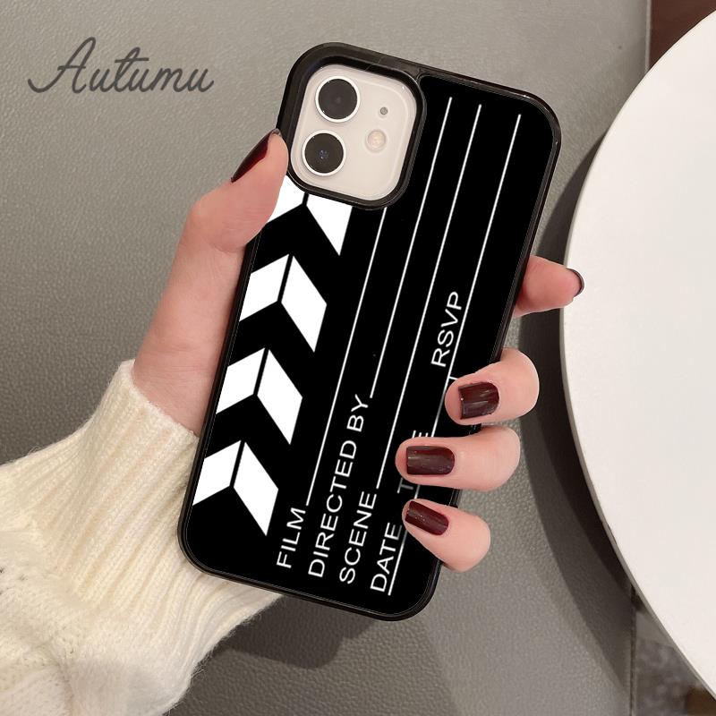 Чехол для телефона с хлопушкой для iPhone 11 12 13 14 Pro Max mini X XR XS SE 2020 5 6S 7 8 Plus Samsung Galaxy S21 S22 Cover shell