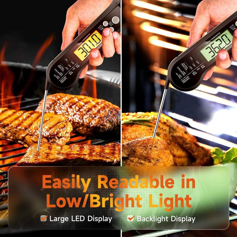 Waterproof Electronic Food Thermometer 2-in-1 Professional Meat Thermometer Grilling
