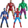 Фигурки Marvel, Фигурки супергероев 18 см, Набор из 4 фигурок Мстителей, Игрушка Marvel Серия Титан Герой