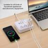Power Strip US Plug with 3 AC Outlets 3 USB Ports 4.6ft  Extension Cable Multi Socket Adapter with Switch for Home Office Travel