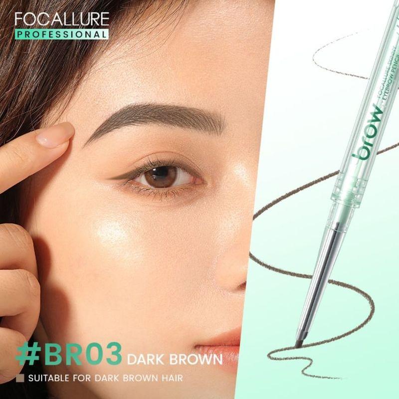 FOCALLURE - Карандаш для бровей 2 в 1 - 4 цвета