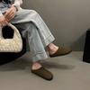 New Style Mules Slippers Women Shoes Khaki Casual Slippers Flats Cover Toe Slides Platform Loafers Comfortable Women's Slippers