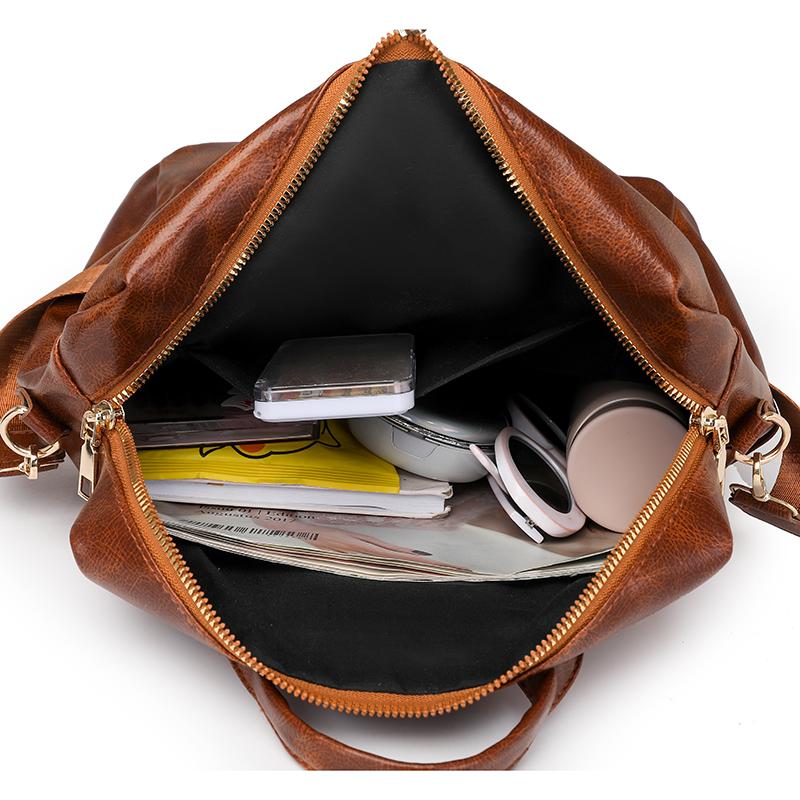 ПУ рюкзак ретро рюкзак большой емкости женская дорожная сумка