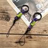 Key Ring Lanyard Matching Color Mobile Strap Metal Keyring Cord for Keys Short Lanyard Anti-lost Cellular String Couple Pendant