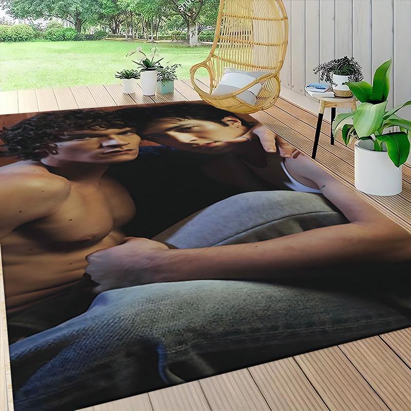 Boys Woods Carpet Rug Soft Washable Anti Slip Home Living Room Sofa Mats Personalized Christmas Rug