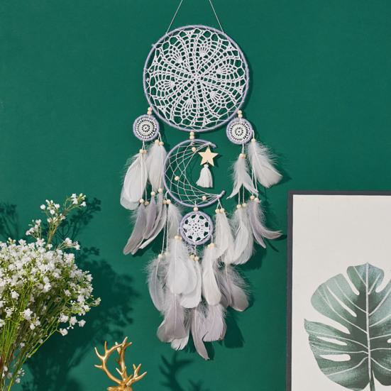 5 шт./компл. перо ловец снов домашний офис гостиная спальня настенное искусство бохо ручная работа тканый подвесной ловец снов украшение орнамент кулон