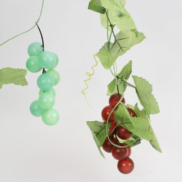 2x Искусственная виноградная лоза Гирлянда из шелковых фруктов для украшения дома и сада