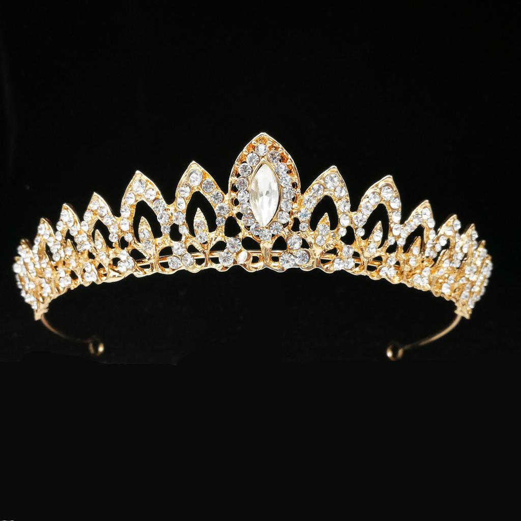 Bridal Crown Fashion Wedding Accessories Alloy Rhinestones Crown Headband Bridal Wedding Headwear Hair Accessories