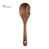 Деревянная кухонная утварь Бытовая лопатка Ложка для супа Ложка для смешивания Антипригарная кухонная утварь с защитой от царапин для повседневного использования