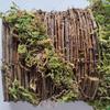 Искусственные Белые Полевые Цветы Подвесные Корзинки на Дверь Украшения Имитация Цветов Ротанговая Корзина Подарки Домашний Декор для Веранды Фермерского Дома