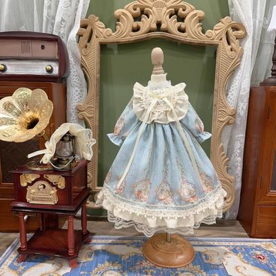 HAMRETHYPPZ BJD Шарнирное кукольное платье Костюм для куклы Одежда для куклы Шарнирное кукольное платье для куклы Принцесса светло-голубая принцесса Милая горничная Милая Лоли