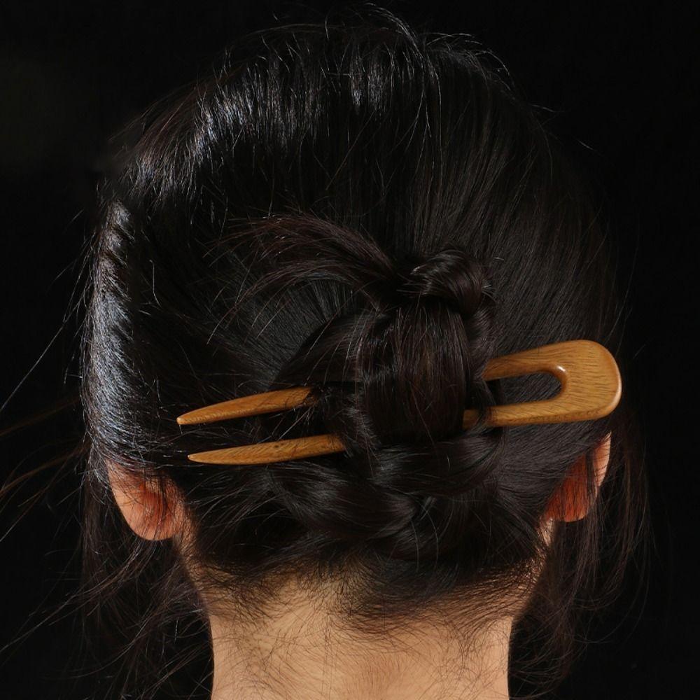 Vintage Wooden Hair Sticks Retro Ponytail Hair Bun Maker Headdress Hair Forks  Hair Accessories