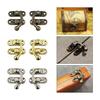 10 Pcs Bronze Iron Box Latch Hasps Lock Catch Latches Gift Wood Jewelry Suitcase Buckle Clip Clasp Vintage Furniture Hardware