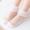 5 Pairs Baby Socks Super Soft Wear Resistant Cotton Infant Lace Socks Turn Cuff Ruffle Princess Socks