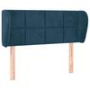 Headboard with Ears Dark Blue 83 x 23 x 78 88 cm Velvet