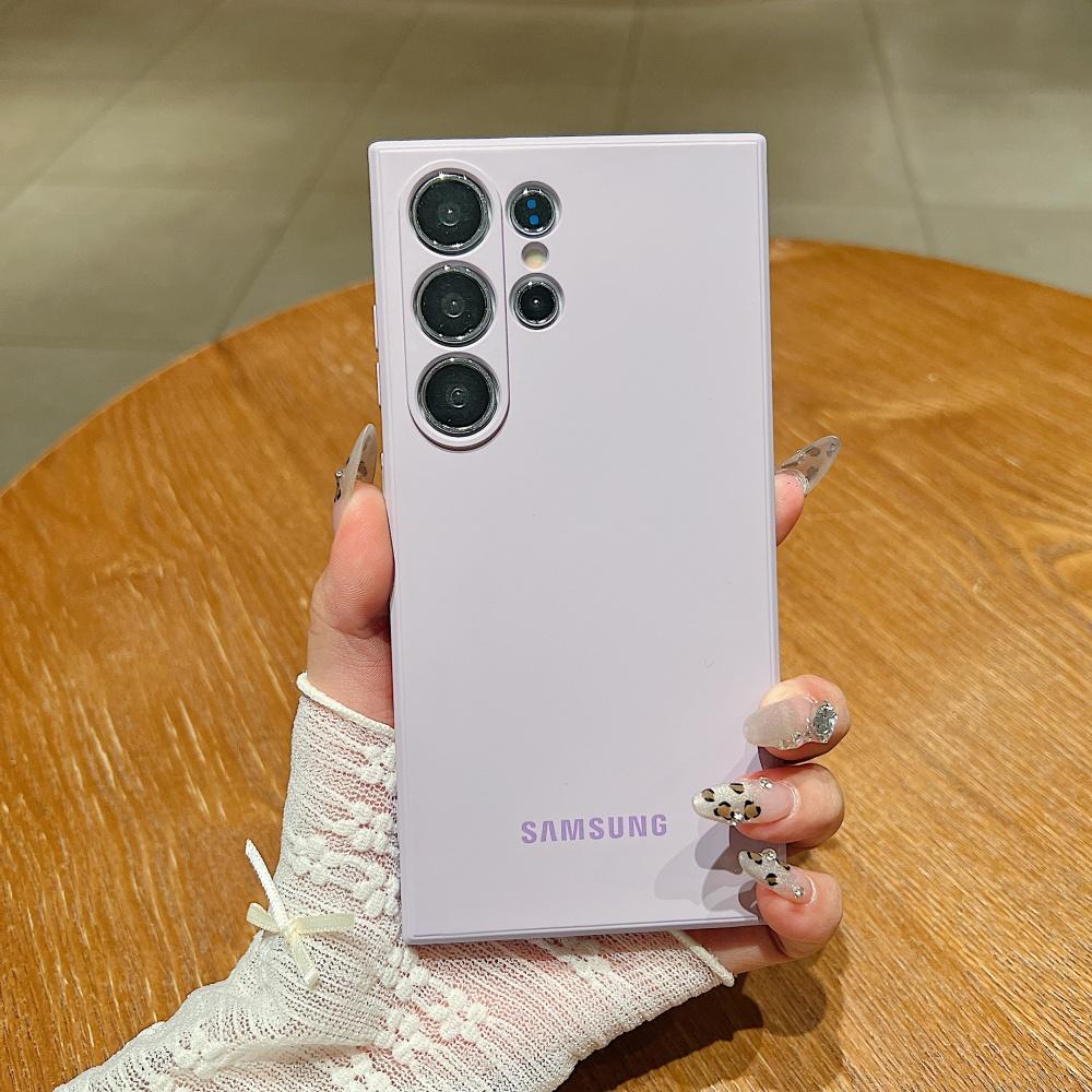 Официальный противоударный мягкий чехол из жидкого силикона для Samsung Galaxy S25 S24 S26 S22 S23 Ultra Plus S25 FE, чехол-защита однотонный