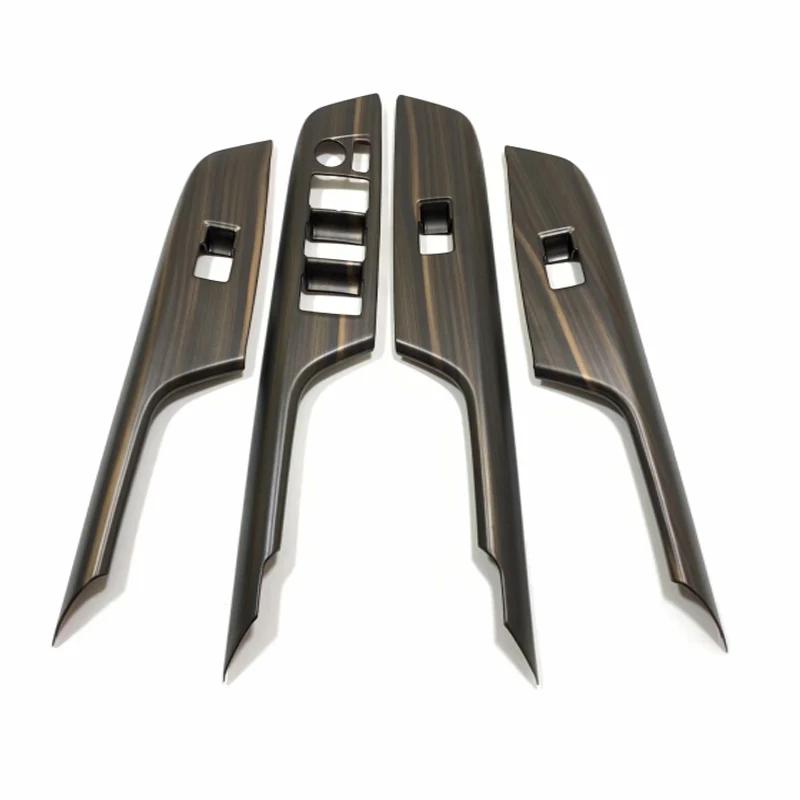 LHD RHD For Toyota Harrier Venza 21 23 2024 ABS wood Car Window Lift Switch Panel Stickers Door Inner Armrest Frame Cover